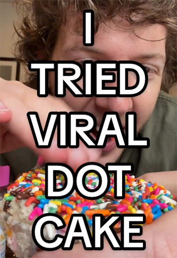Viral Dot Cake Recipe Test: DIY Sprinkle-Stuffed Cupcake