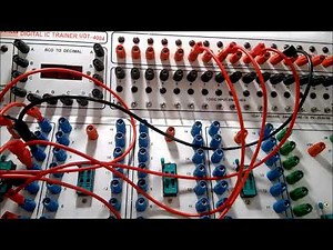 Asynchronous counter of mod-8 using IC 7490 and display on 7-segment display using IC 7447