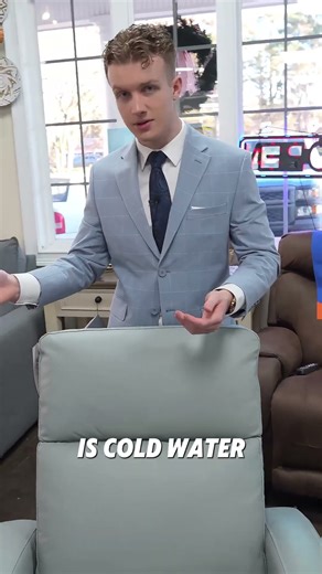 What is the best cleaner to use on your Leather Furniture? The answer is, NONE! #furniture #recliner