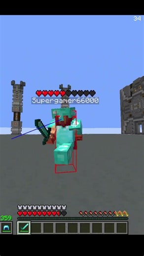 Crazy sword combo?? #minecraft #hypixel #pvp