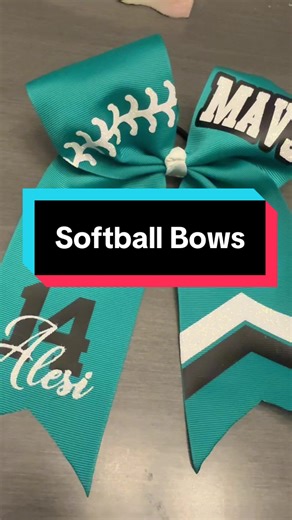 #Softball bows done…the teal one is my favorite 😍#diy #bows | bows