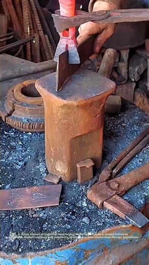 Rare Traditional Hand Forging Scene