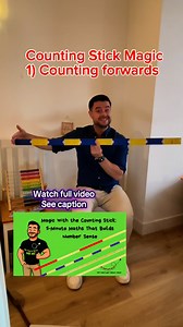 Who doesn’t love a counting stick?! I adore mine (that I made myself haha). Watch the full counting stick video workshop and get added resources via the link in the comments ⬇️⬇️⬇️ #maths #eyfs | Mr Mc - Early Years / Key Stage 1 - #MakingMemories