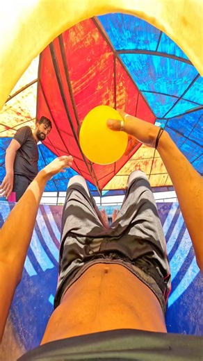 Bella ciao playground parkour waterpark running sliding pov