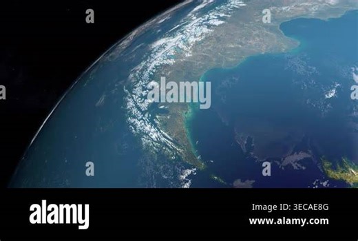Strait of Magellan from space Stock Video Footage - Alamy