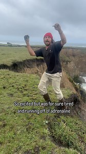 416K views · 25K reactions | I guess this cow didn’t read the “unstable cliffs” sign. #rescue #cow #ocean #cliffs #funny #thankful #animalrescue | Nathan Martinelli | Facebook