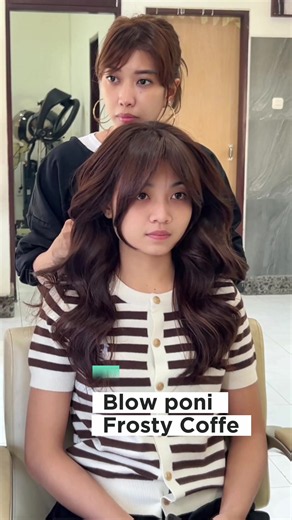Blow Permanen Rambut (Down Perm) — Color Remover, Glossy & Haircut di Denpasar