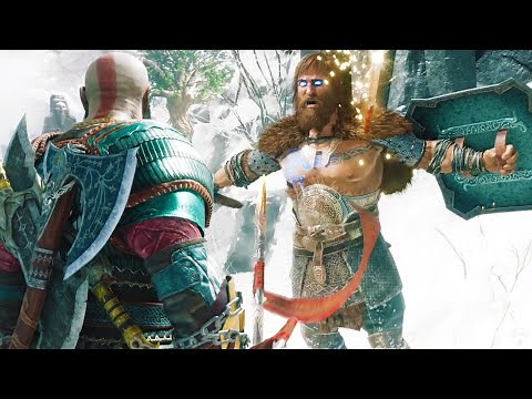 Kratos Meets Modi In Valhalla Scene - God Of War Ragnarok Valhalla DLC PS5 2023