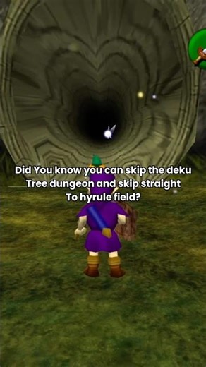 How to skip The Deku Tree DUNGEON -|| Ocarina Of Time Glitch!