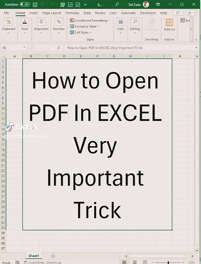 Excel Formula and Tricks على TikTok