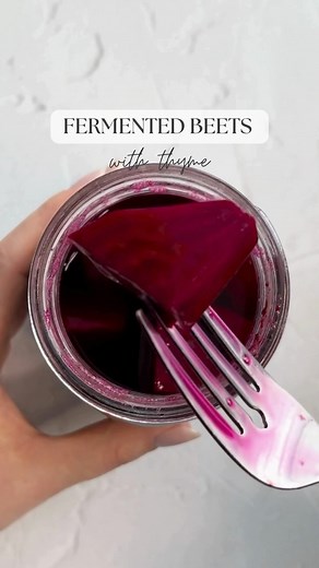 1.3K views · 33 reactions | Fermented Beets with Thyme Recipe - save...
