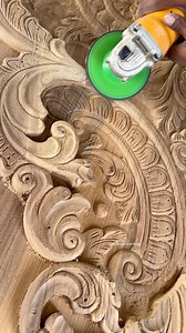 24K views · 302 reactions | Wood carving finishing techniques #woodworking #wood #woodcarving | PVJ wood carving | Facebook