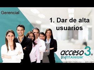 Como puedo crear usuarios en el software de control de asistencia acceso3 TITANIUM