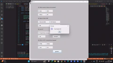 Java Swing Quiz App with Login System and Score Calculation | Shrirudra Kamane posted on the topic | LinkedIn