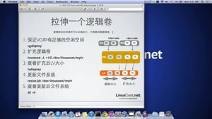 LVM逻辑卷的拉伸与缩小 LinuxCast视频教程