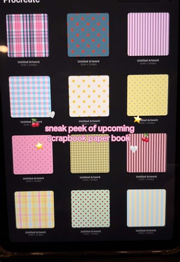 upcoming scrapbook paper book reveal ⭐️ perfect combo of colors with simple designs, designed by me who junk journal 🙈🩷 my Etsy shop will be opening on 1 April !! i will be dropping this scrapbook paper book and sticker sheets during the 1st launch 🍒 . #smallbusiness #scrapbooking #junkjournal #cutepaper #scrapbookpaper