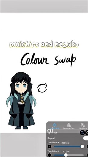 Color swap nezuko and muichiro 🌼! #demonslayer