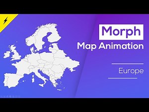 🔥MORPH Europe Map - ⚡Morph Animation in PowerPoint