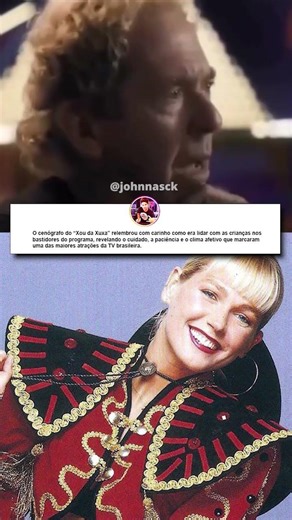 Bastidores do Xou da Xuxa o carinho com as crianças nas gravações #shorts