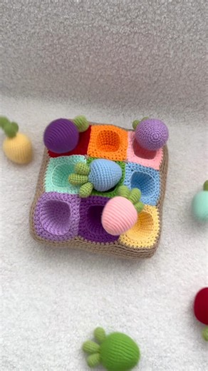 Handmade crochet Easter carrots educational toy for kids