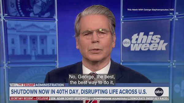 Bessent and Stephanopoulos get into heated shutdown conversation