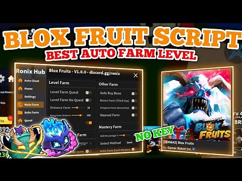Ronix Hub Roblox Script | New Blox Fruits Script Update Best Auto Farm Level