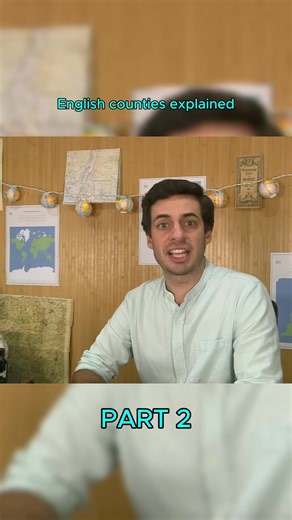 English counties explained #fyp #viral #yorkshire #map