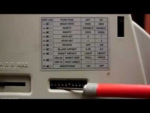 Vinyl plotter Basics, How to connect a Roland CM-24 vinyl plotter to a PC