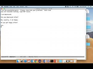 Demonstration of ELIZA NLP system