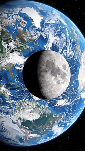 16K views · 254 reactions | EPIC Camera Captures the Moon Crossing Earth | Cosmic Curiosity | Facebook