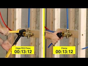 PEX PRESS vs CLAMP: Which one is faster? | Viega