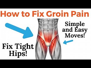 Groin Pain Radiating Down Inside Leg - How To Fix Groin/Hip Pain? Tight Hip Flexor!