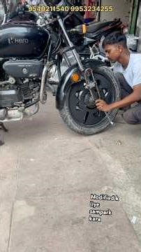 Hero splendour bike modified wheel cover