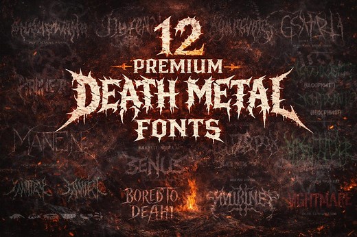 12  Premium Death Metal Fonts for Your Dark Designs, Black Metal Font, Death Metal Font Otf, Ttf File Format - Etsy