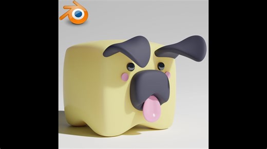 Blender basic modeling tutorial - simple puppy #oe300