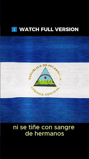 Nicaragua National Anthem & Symbols 🇳🇮 | 2K Animation #shorts #nicaragua #nationalanthem