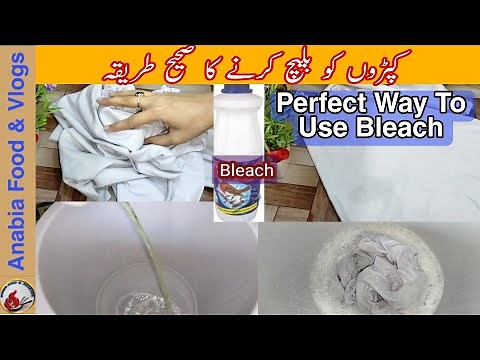 How To Bleach White Clothes | Perfect Way Of Using Bleach | How To Use Bleach?