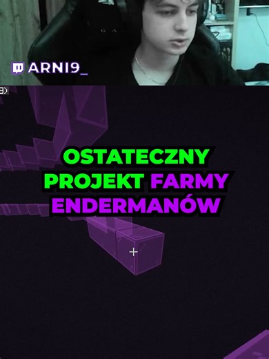 OSTATECZNY PROJEKT DO FARMY ENDERMANÓW W MINECRAFT