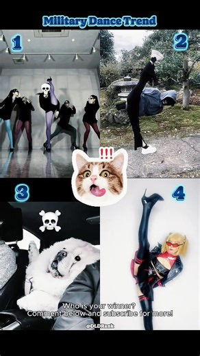 Tiktok viral Military Challenge Trending new, vote 1-4 😱 #trending #dance #music