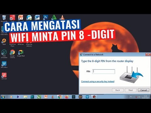 Cara Mengatasi connect using a security key instead | Type the 8 digit PIN from the router display |