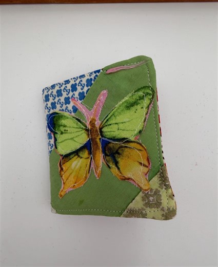 Upcycled Vintage Quilt Needle Book, Butterfly Patch Sewing Case, Handmade Organizer - Etsy