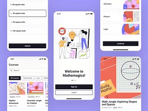 EdTech Mobile App Interface