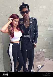 Carla Howe from the "Howe Twins" with Wiz Khalifa Behind The Scenes of Fat Joe's Music Video Shoot for "Ballin" which features Wiz Khalifa & Teyana Taylor  Featuring: Carla Howe,Wiz Khalifa Where: Los Angeles, California When: 14 Apr 2013 Stock Photo - Alamy