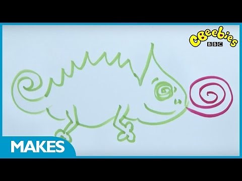 CBeebies Makes | How to draw a swirly picture | Mister Maker