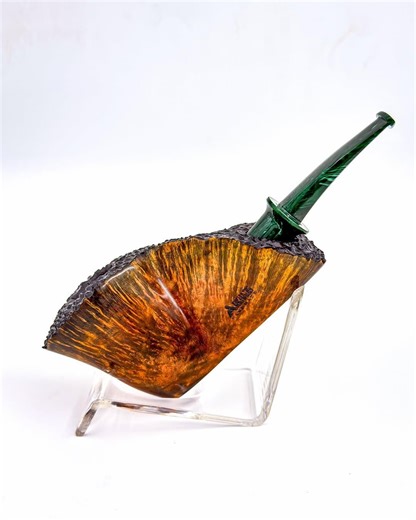 Semi-rusticated Briar Pipe | German Manno Briar | Handmade Collector Grade - Etsy