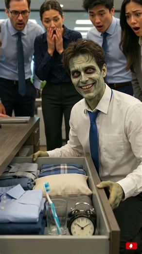 The Zombie Won Employee of the Month 👻