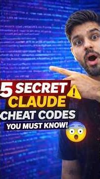 5 Claude Cheat Codes You Need Right Now