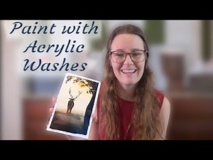 Harry Potter Patronus Inspired Acrylic Painting Tutorial