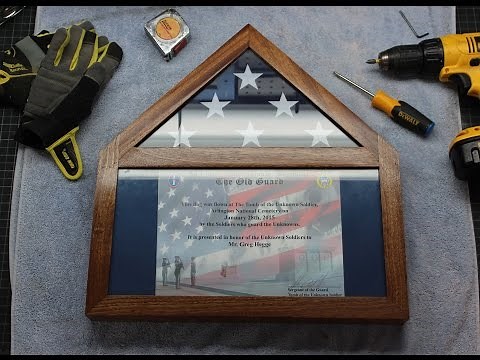 Flag Display Case With Certificate / Jon's DIY