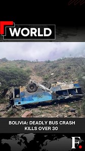 #FPReels: Bolivia: Deadly Bus Crash Kills Over 30 At least 31 people were killed and over a dozen injured after a bus in Bolivia plunged nearly 800 meters off a cliff in Yocalla. Authorities believe the driver lost control, possibly due to excessive speed on the mountainous, winding route. Ten adults and four children were hospitalized, with several in intensive care. | Firstpost